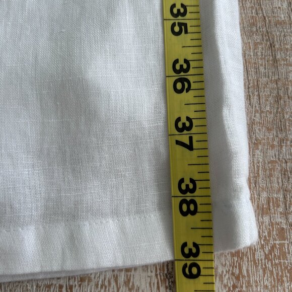 J.Crew Soleil Pant Linen White Straight Leg Size Small - Picture 8 of 11